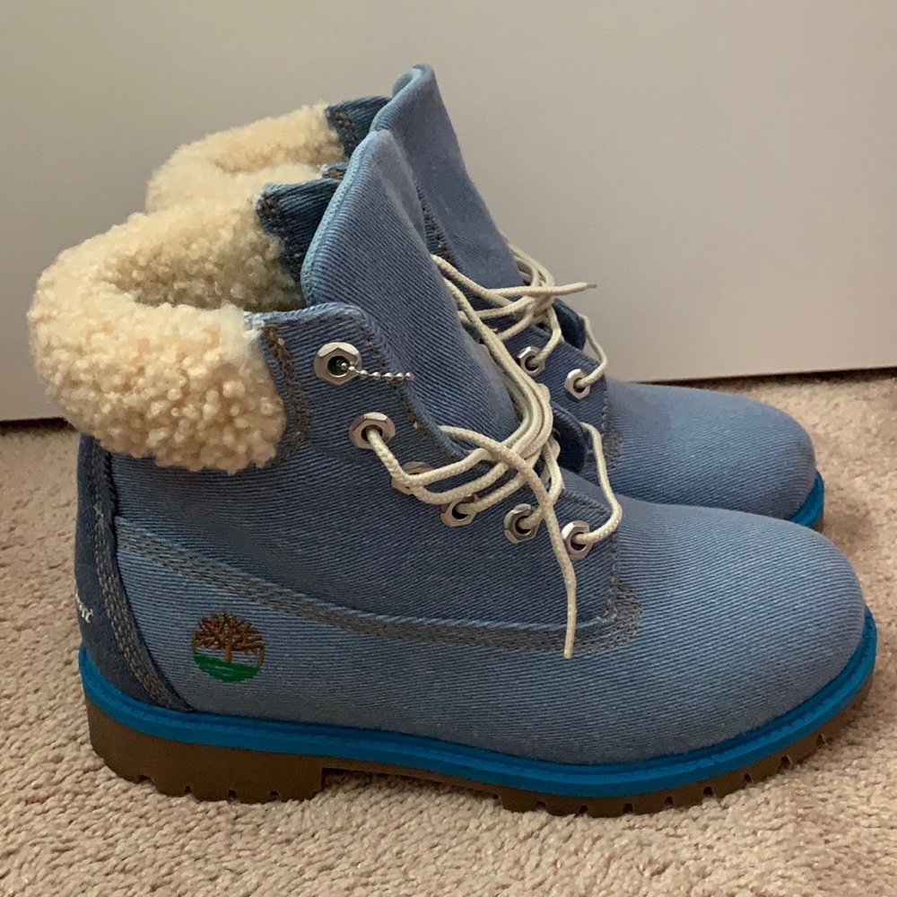 Blue Timberland Boots